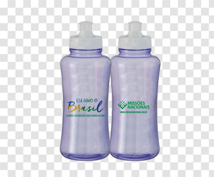 Water Bottles Associação Eu Amo O Brasil Plastic Bottle - Igreja Transparent PNG