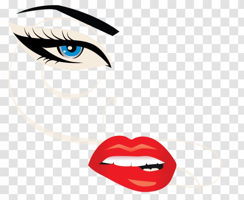 Cosmetics Make-up Artist Logo Fashion Eye Shadow - Silhouette - Clipart Transparent PNG