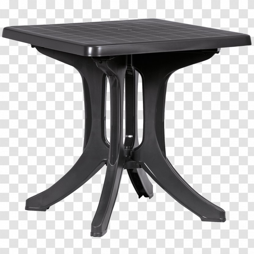 Table Furniture Garden Terrace Anthracite - Plastic Transparent PNG