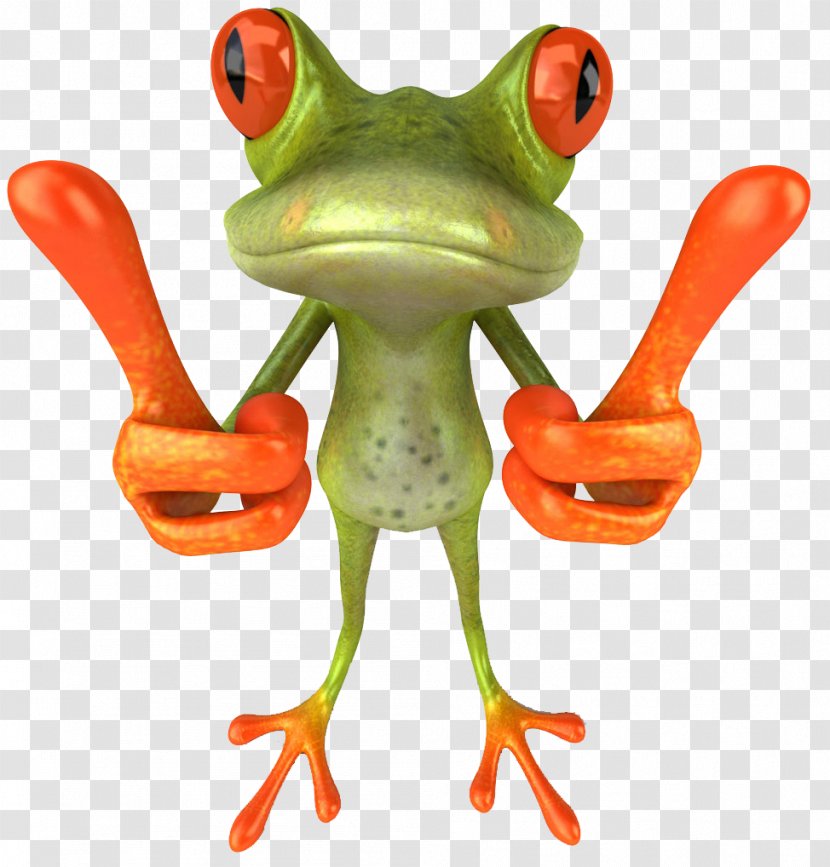 Tree Frog Amphibian Thumb Signal Clip Art - Toad Transparent PNG