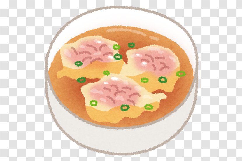 Wonton Food Illustration Zongzi Soup - Cuisine Transparent PNG