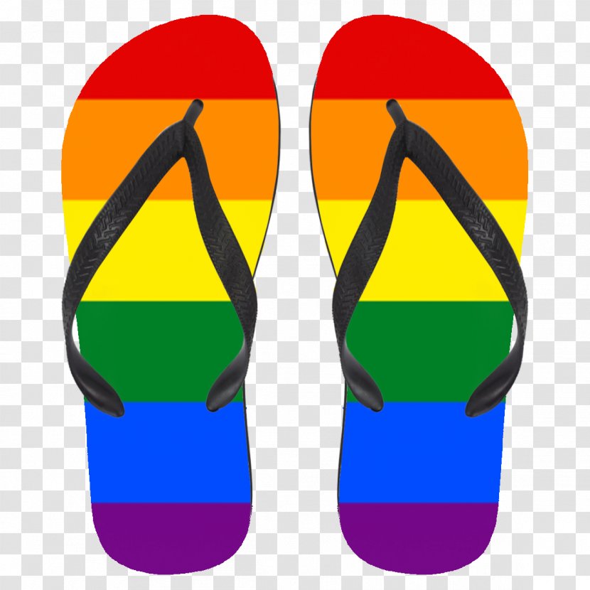 Flip-flops Shoe Rainbow Sandals Sock - Silhouette - Sandal Transparent PNG
