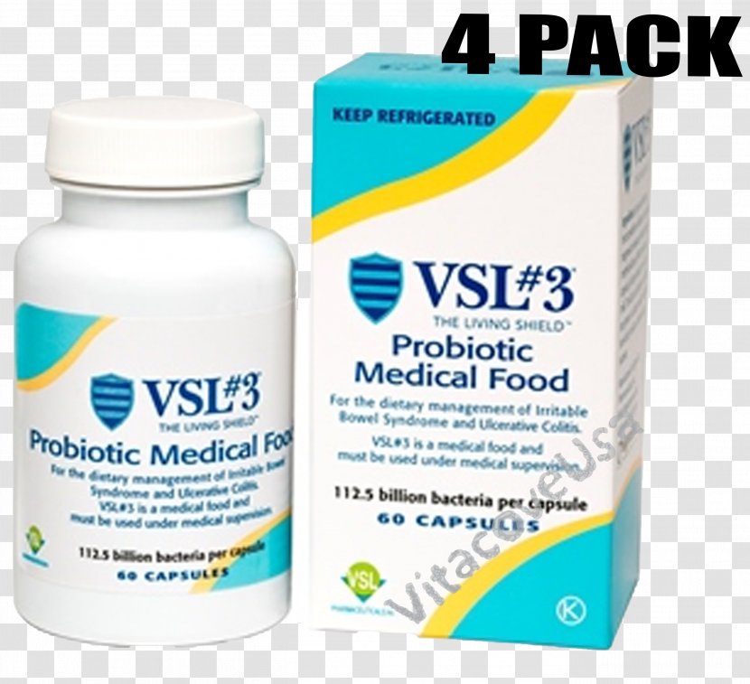 Dietary Supplement SIGMA-TAU Pharmaceuticals VSL #3 Capsules, 60 Count VSL#3 High Potency Probiotic Brand Service - Sigmatau - Vitamin Bottle Transparent PNG