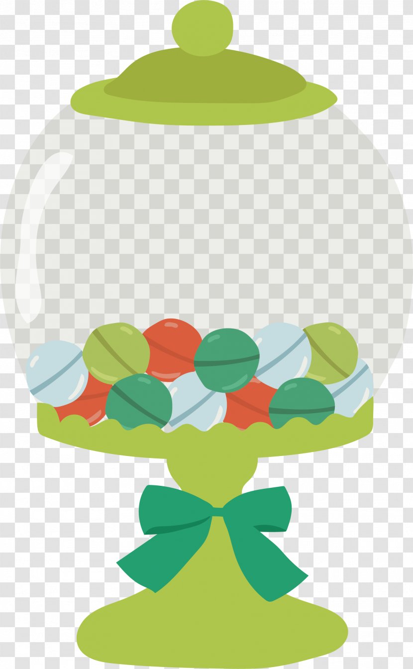 Cotton Candy Lollipop Clip Art - Leaf - Green Glass Jar Transparent PNG