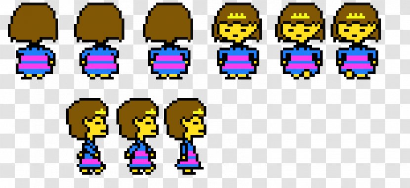 Pixel Art Cartoon GIF - Frisk Symbol Transparent PNG