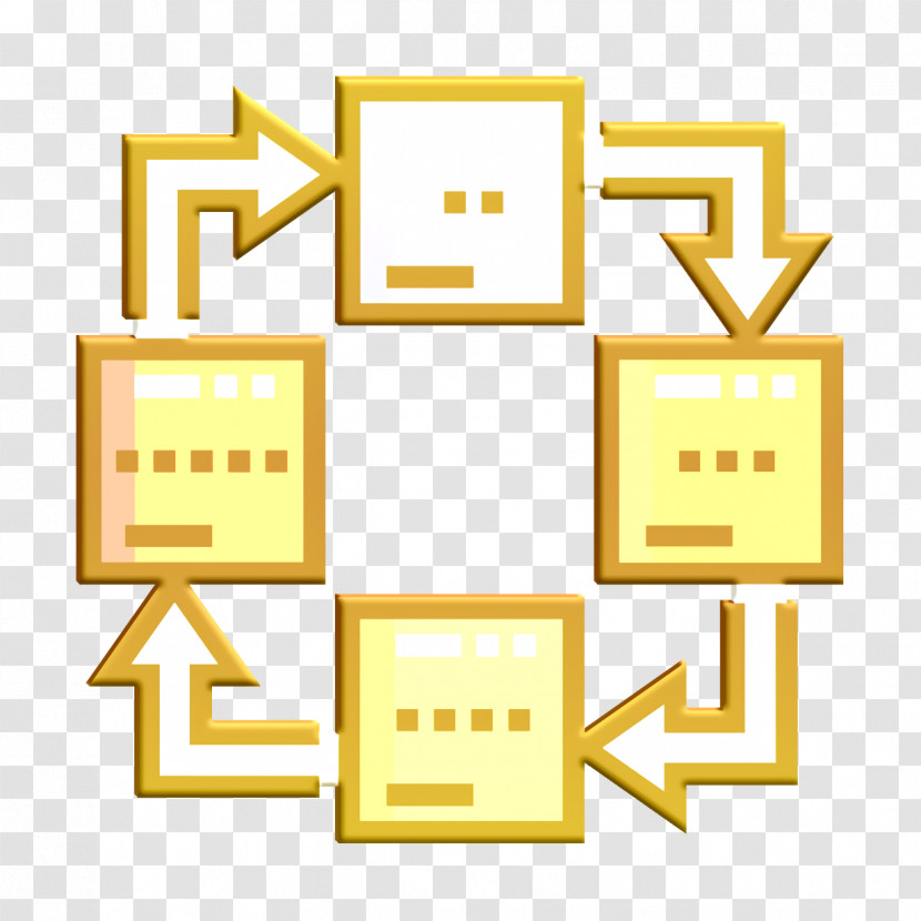 Workflow Icon Time Management Icon Process Icon Transparent PNG