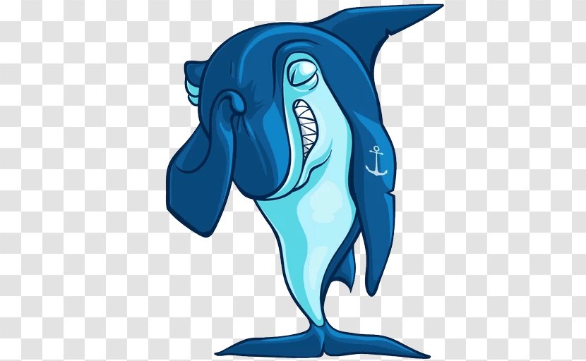 Dolphin Shark Telegram Sticker Clip Art Transparent PNG