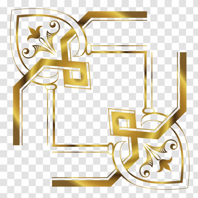 Gold Euclidean Vector - Logo - Gorgeous Transparent PNG