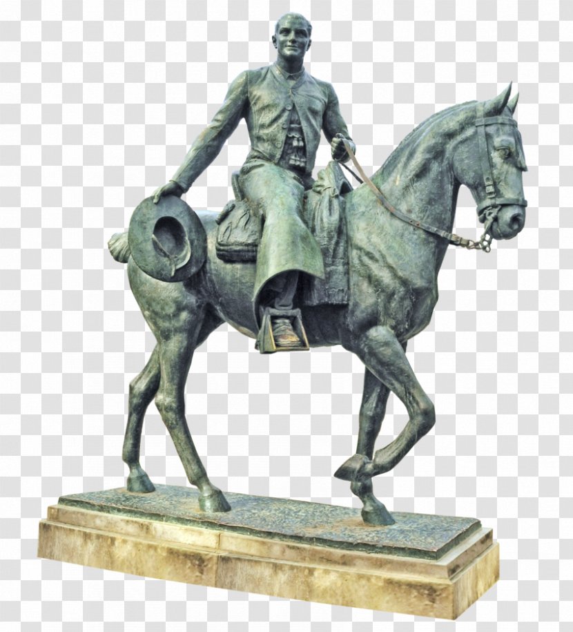 Statue Bronze Sculpture Classical - Caballero Transparent PNG