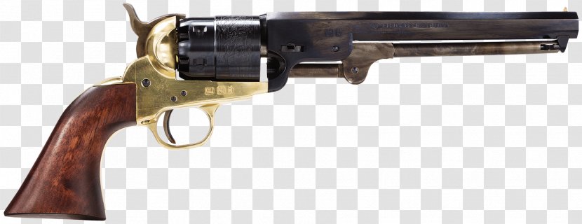 Colt 1851 Navy Revolver Trigger Firearm Gun Barrel - Accessory - Ammunition Transparent PNG