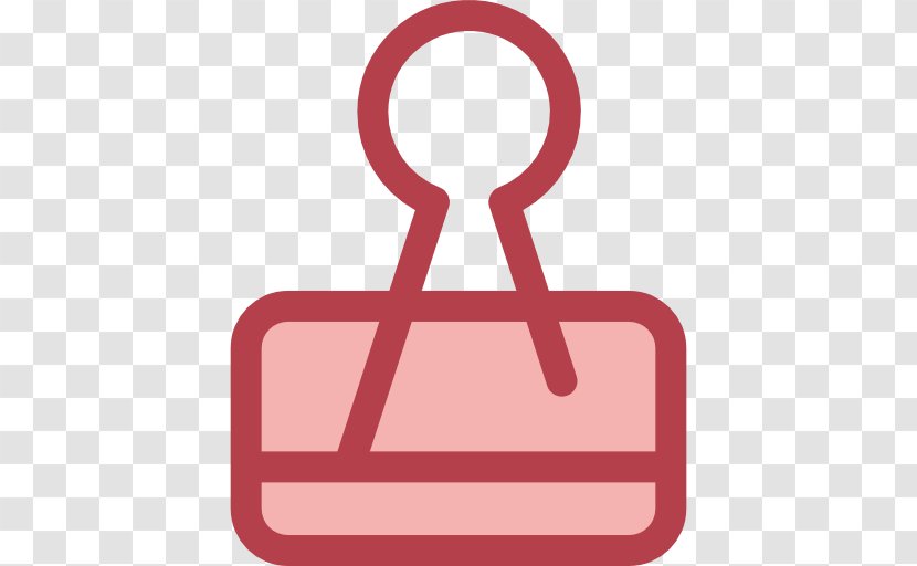 Paper Clip Art Tool - Area - Red Transparent PNG