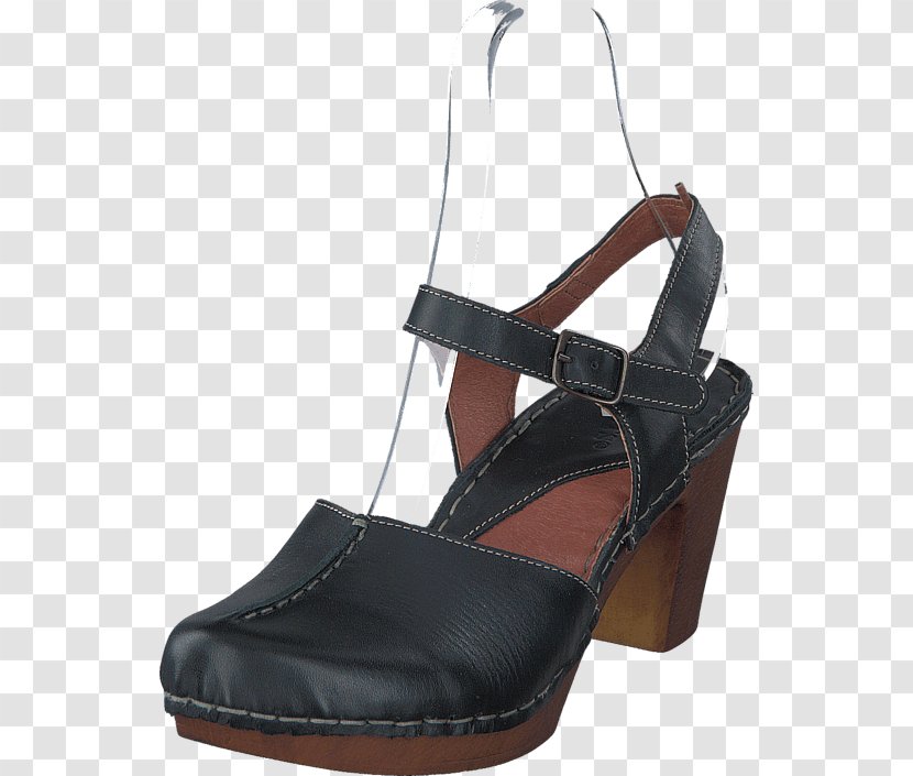 Slipper Sandal Leather High-heeled Shoe - High Heeled Footwear Transparent PNG