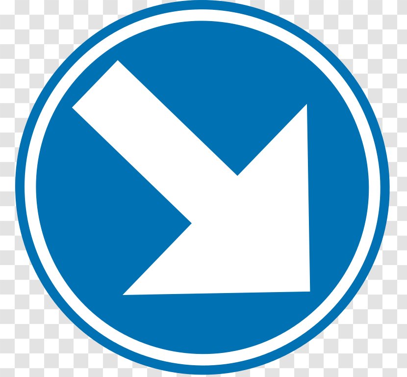 Traffic Sign Road Belgium Mandatory Transparent PNG