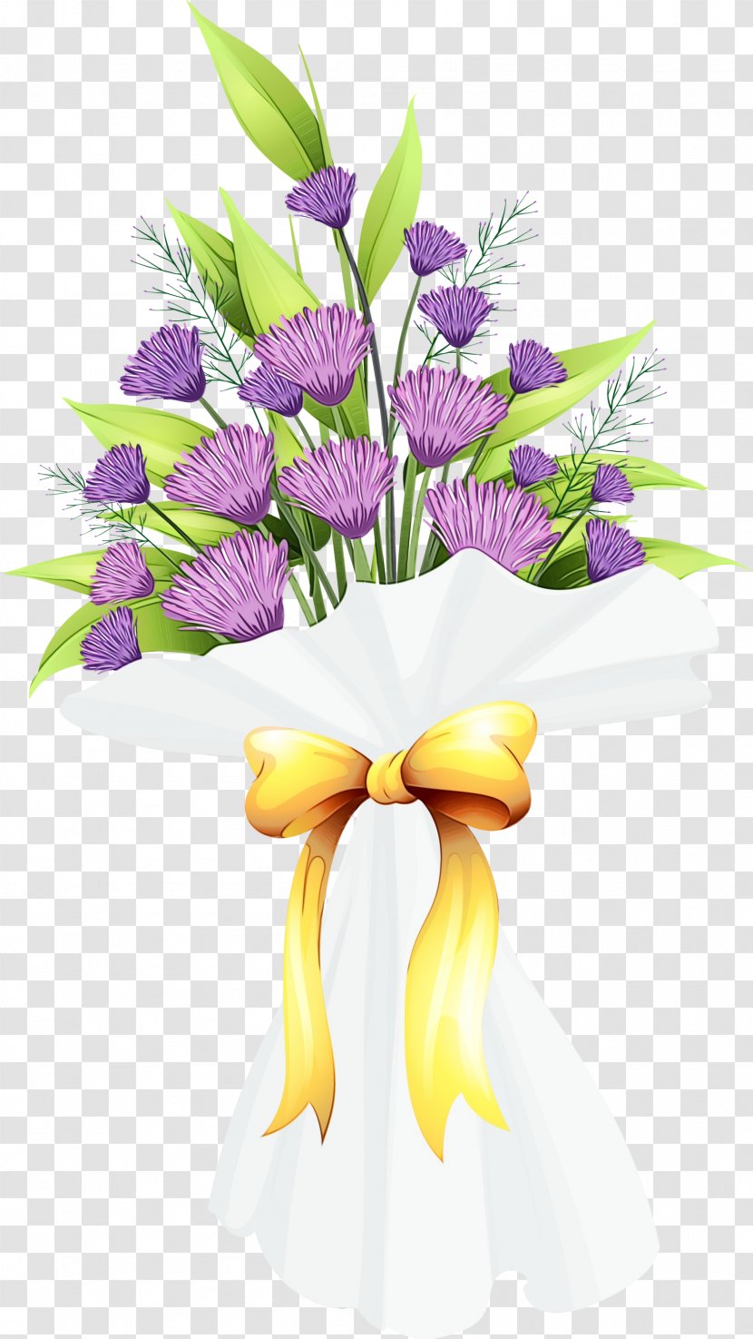Purple Watercolor Flower - Botany - Lily Wildflower Transparent PNG