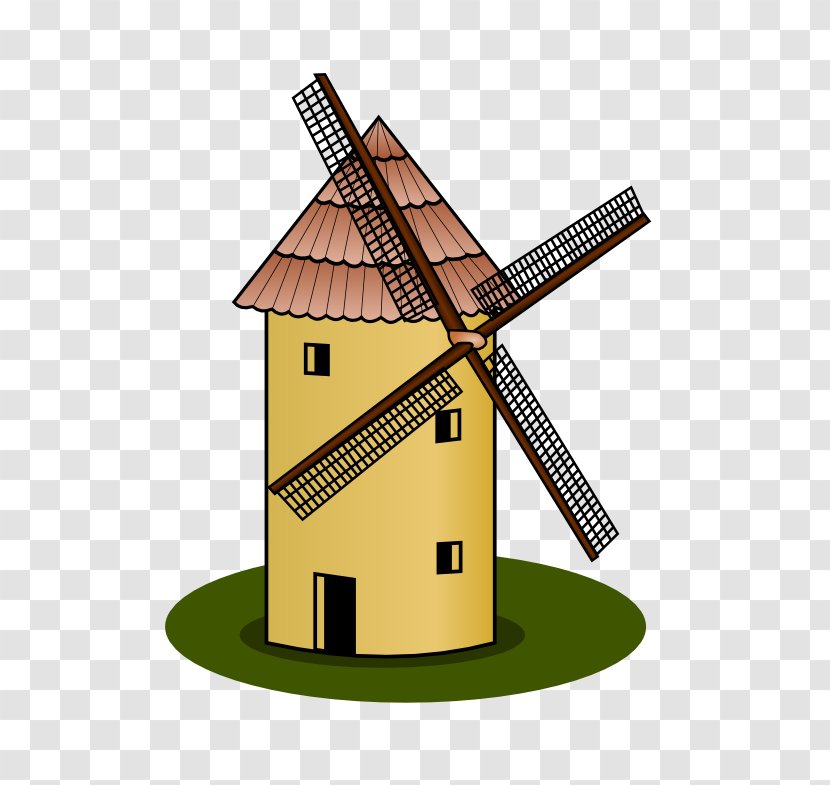 Clip Art Windmill Openclipart Free Content - Mill - Creative Kites Transparent PNG