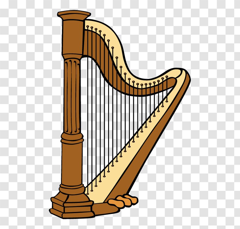 Celtic Harp Clip Art - Frame Transparent PNG