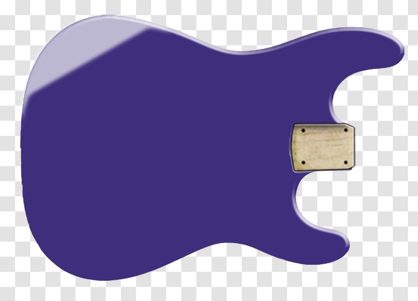 Electric Guitar Cobalt Blue Color Purple - Yellow Transparent PNG