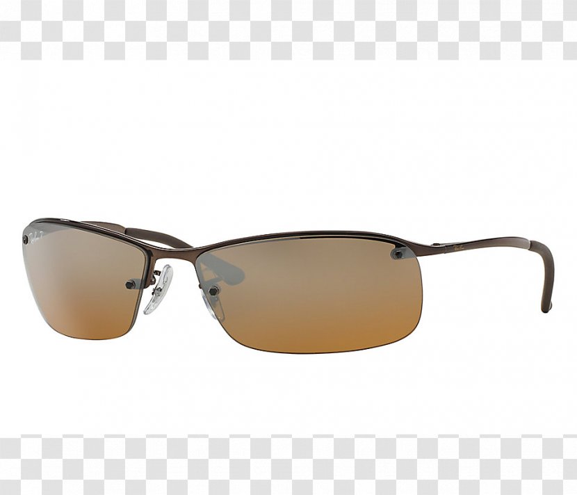 Ray-Ban Sunglasses Ray Ban Mens Wear Oakley, Inc. - Beige - Polarized Transparent PNG