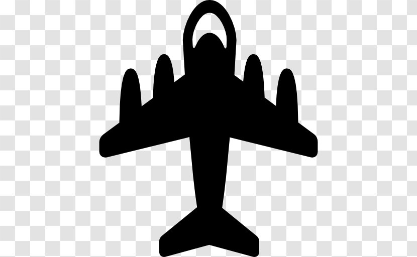 Airplane Aircraft - Silhouette Transparent PNG