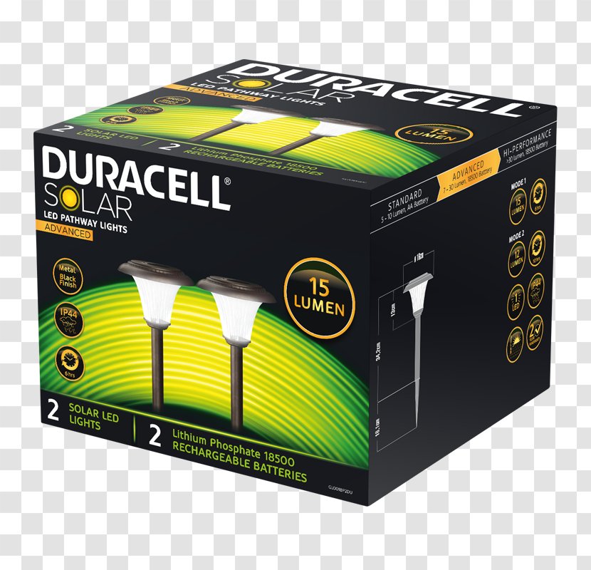 Light Duracell Lumen Solar Lamp Electric Battery - Landscape Lighting Transparent PNG