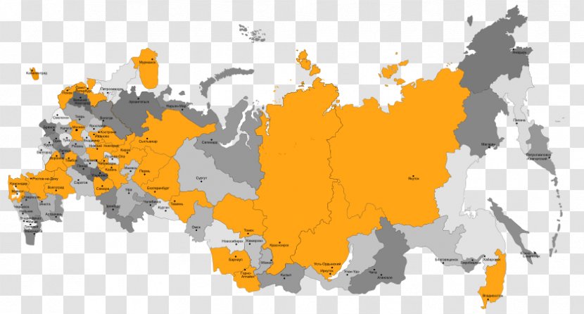 Russian Soviet Federative Socialist Republic Republics Of The Union Map - Russia Transparent PNG