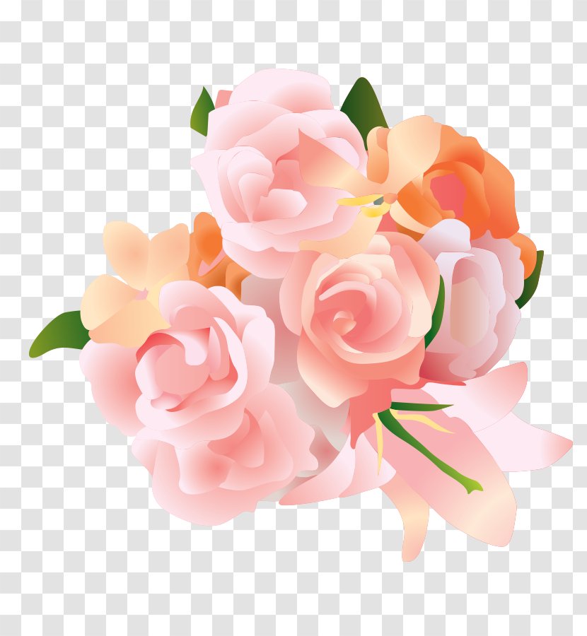 Garden Roses Flower Bouquet - Screenshot - Romantic Pink Transparent PNG