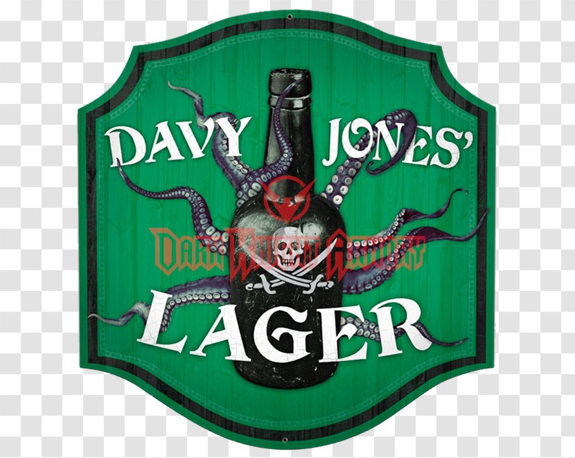 Metal Alcoholic Drink Label Logo T-shirt - Davy Jones Transparent PNG