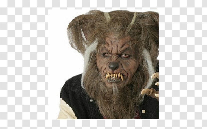 Werewolf Gray Wolf Mask Costume Halloween Transparent PNG