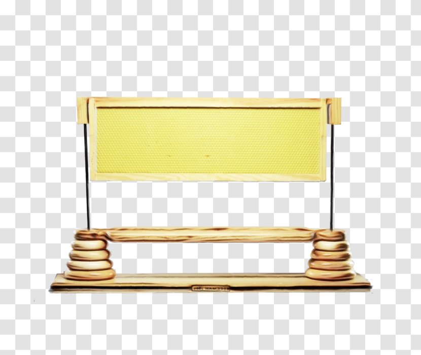 Bee Cartoon - Brass - Trophy Rectangle Transparent PNG