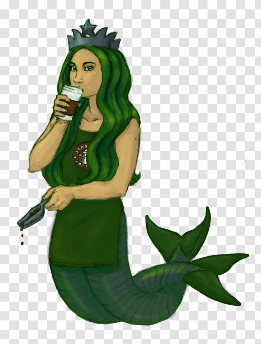 Starbucks Siren Coffee Mermaid Frappuccino - Mythical Creature Transparent PNG