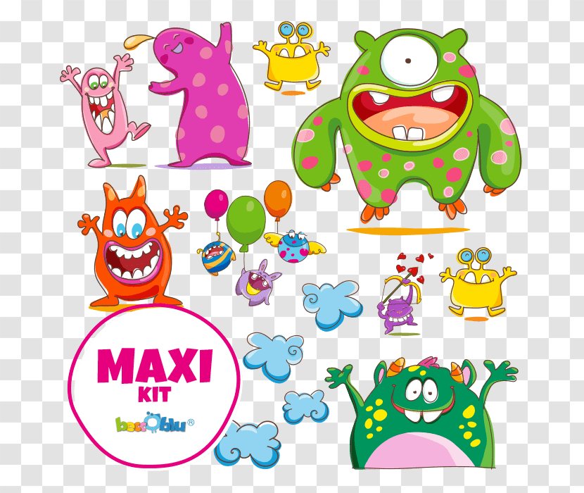 Sticker Wall Decal Mural Decoratie - Monster - Monstruos Transparent PNG