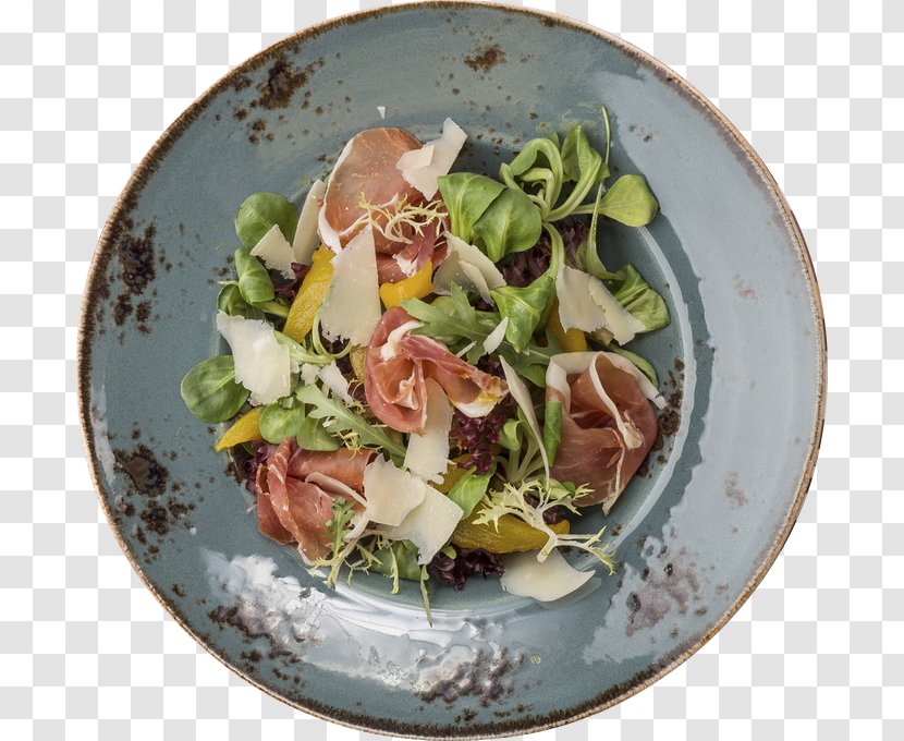 Ham Salad Prosciutto Vegetarian Cuisine - Food - Spanish Transparent PNG