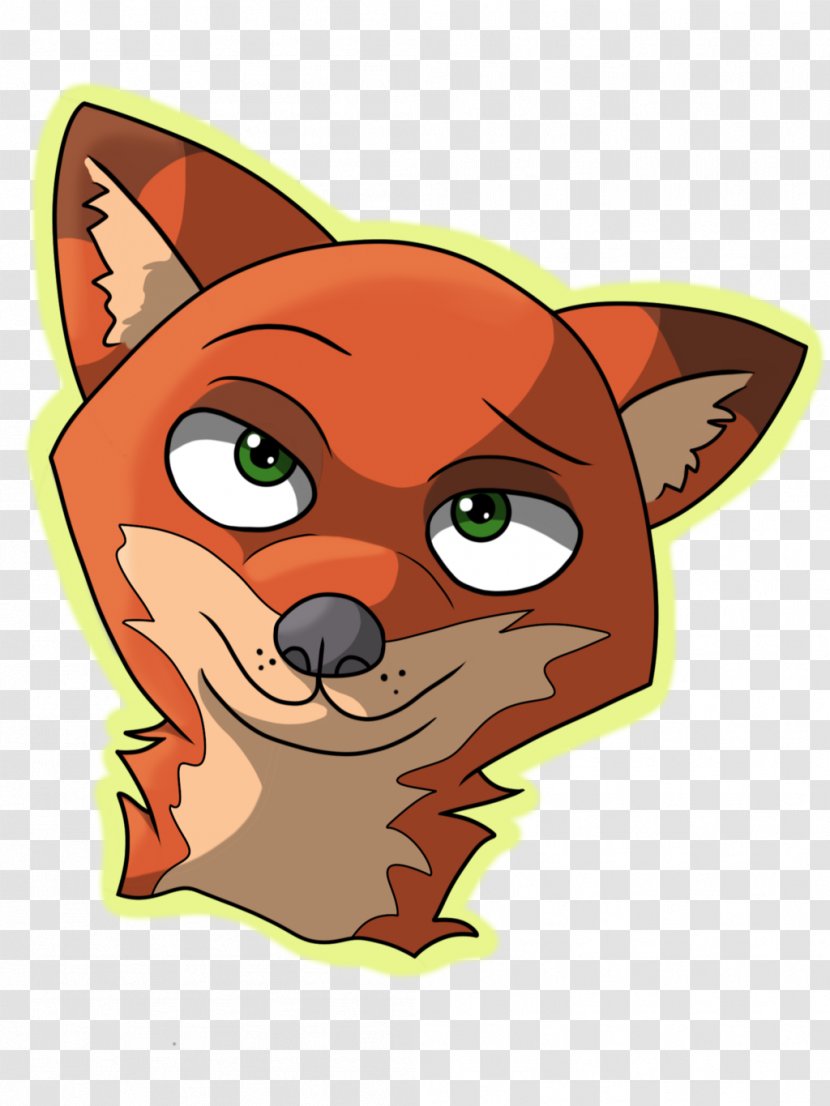 Whiskers Red Fox Cat Snout - Like Mammal Transparent PNG