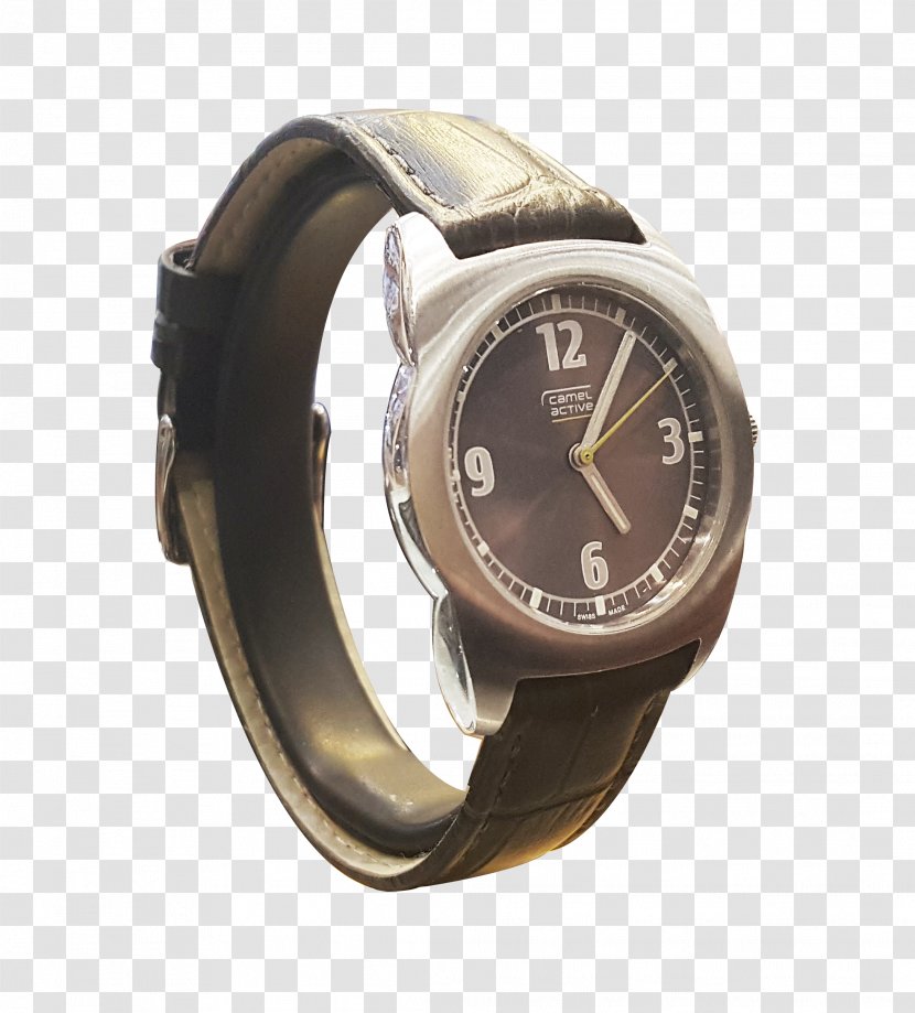 Silver Watch Strap Product Design - Camel Leather Swatch Transparent PNG