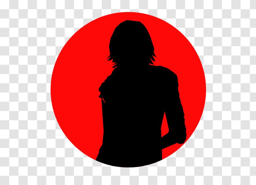 Silhouette Shoulder Circle Woman Transparent PNG