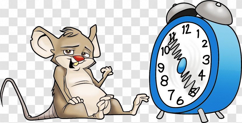 Cartoon Line Art Clock Alarm Transparent PNG