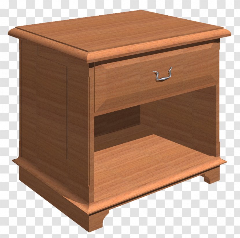 Bedside Tables Drawer Wood Stain - Nightstand - Table Transparent PNG