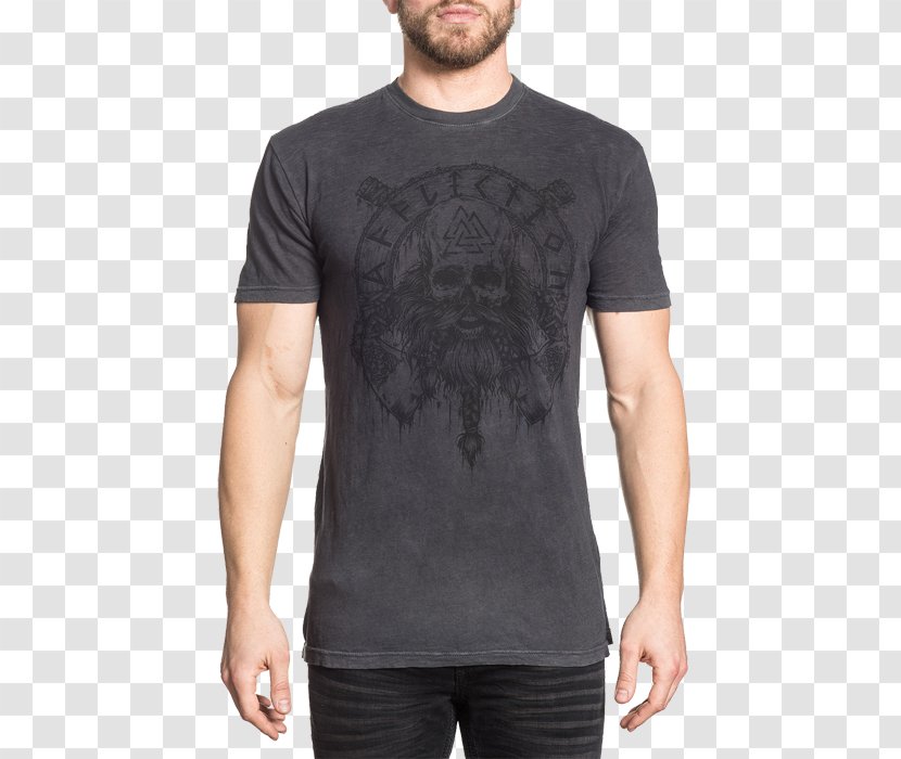T-shirt Sleeve Crew Neck Affliction Clothing Transparent PNG