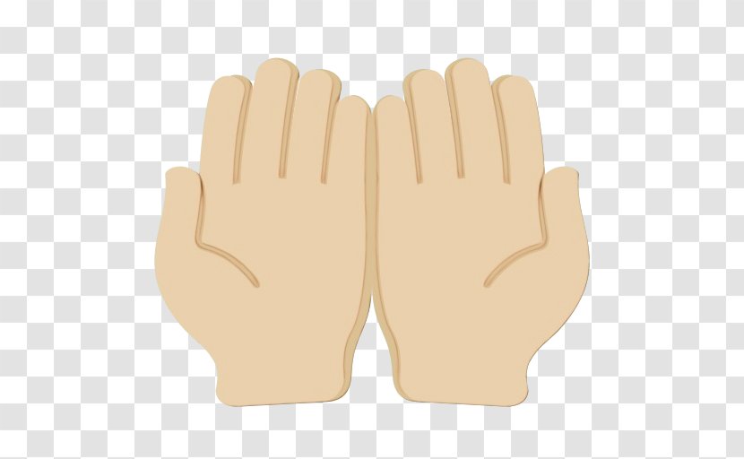 Emoji Finger - Human Skin Color - Sports Gear Beige Transparent PNG