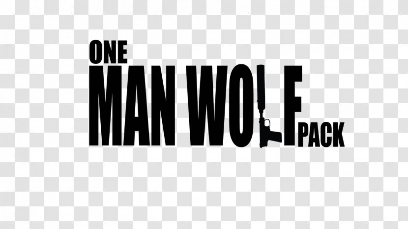 Logo Brand Font - Black And White - Wolf Man Transparent PNG