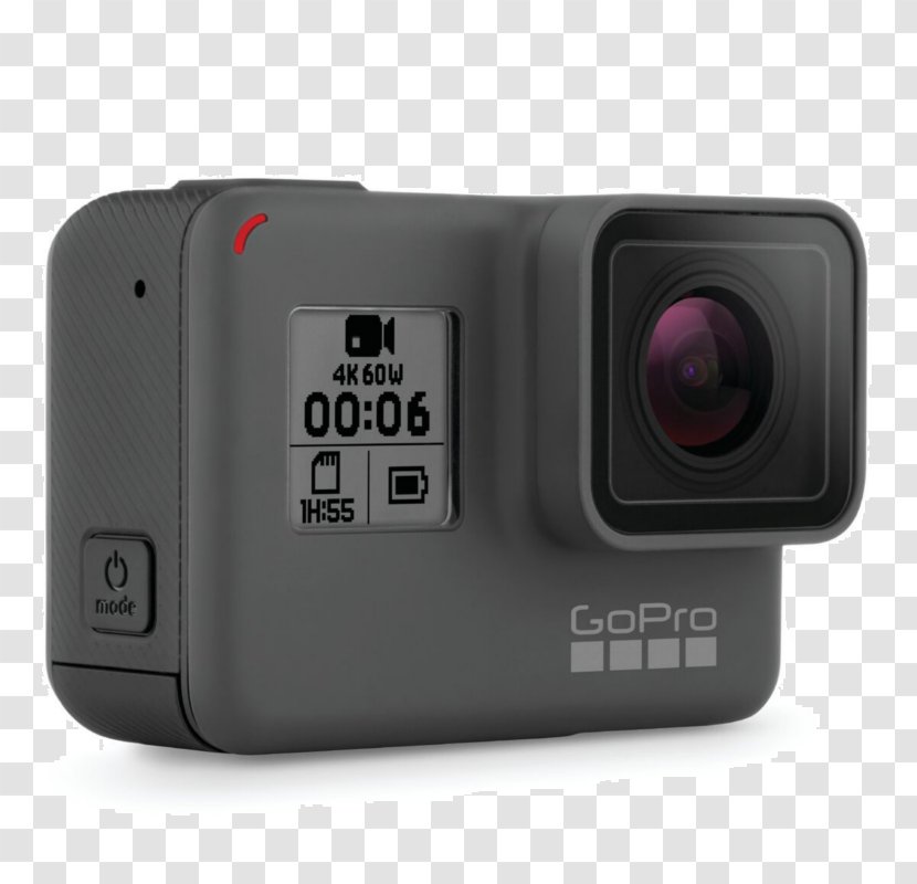 GoPro HERO6 Black Action Camera Camcorder 4K Resolution - Video Transparent PNG