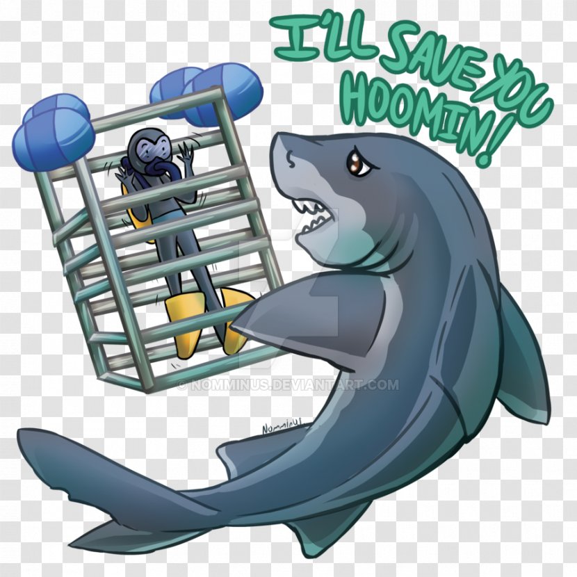 Shark Cage Diving Underwater Art - Marine Mammal Transparent PNG