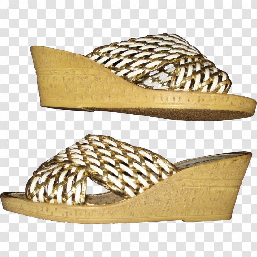 Wedge Sandal Peep-toe Shoe Platform - Sneakers - Gold Bottom Transparent PNG