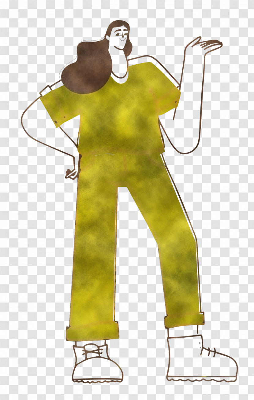 Girl Standing Transparent PNG