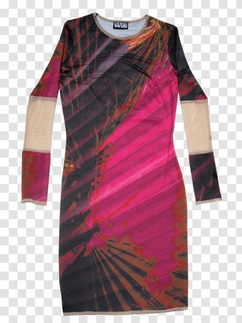 T-shirt Shoulder Sleeve Magenta Dress - Clothing Transparent PNG