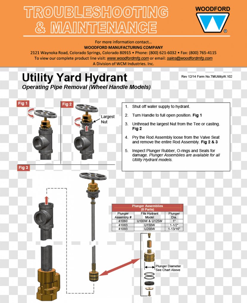 Woodford Manufacturing Co. Fire Hydrant WCM Industries, Inc. Waynoka Road - Brand Transparent PNG