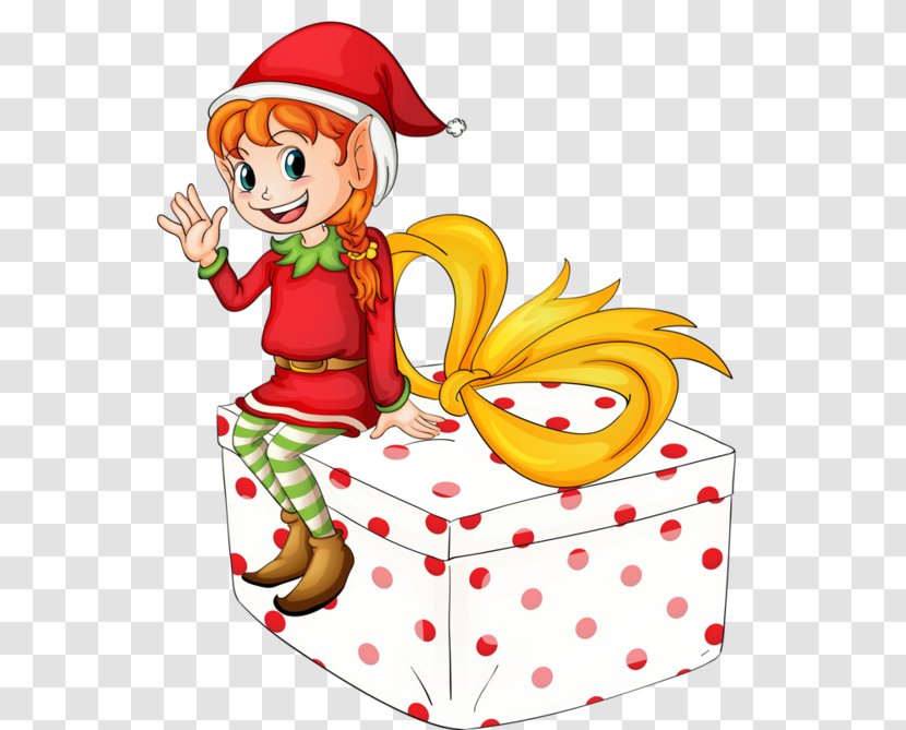 Santa Claus Christmas Elf Gift Clip Art Transparent PNG