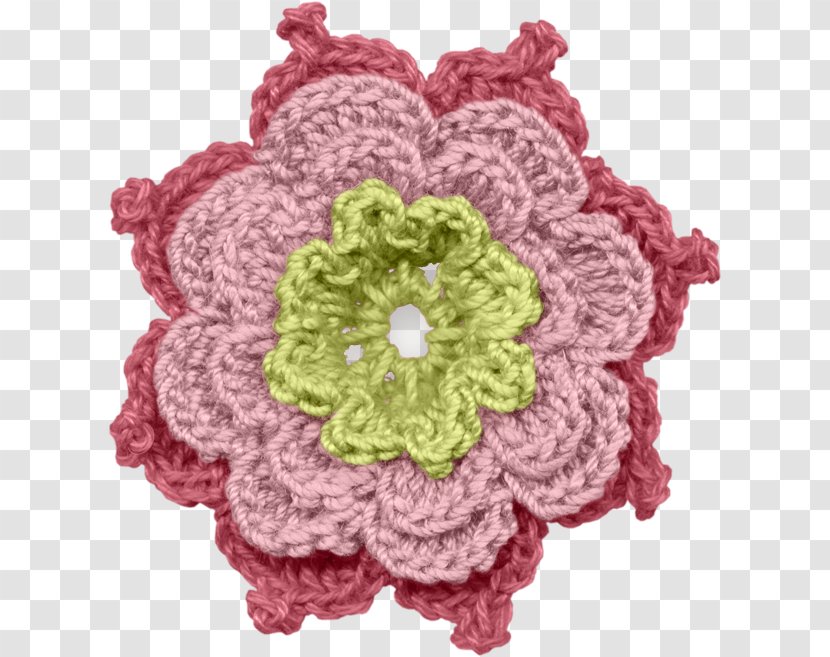 Crochet Thread Doily Yarn Knitting - Placemat Transparent PNG