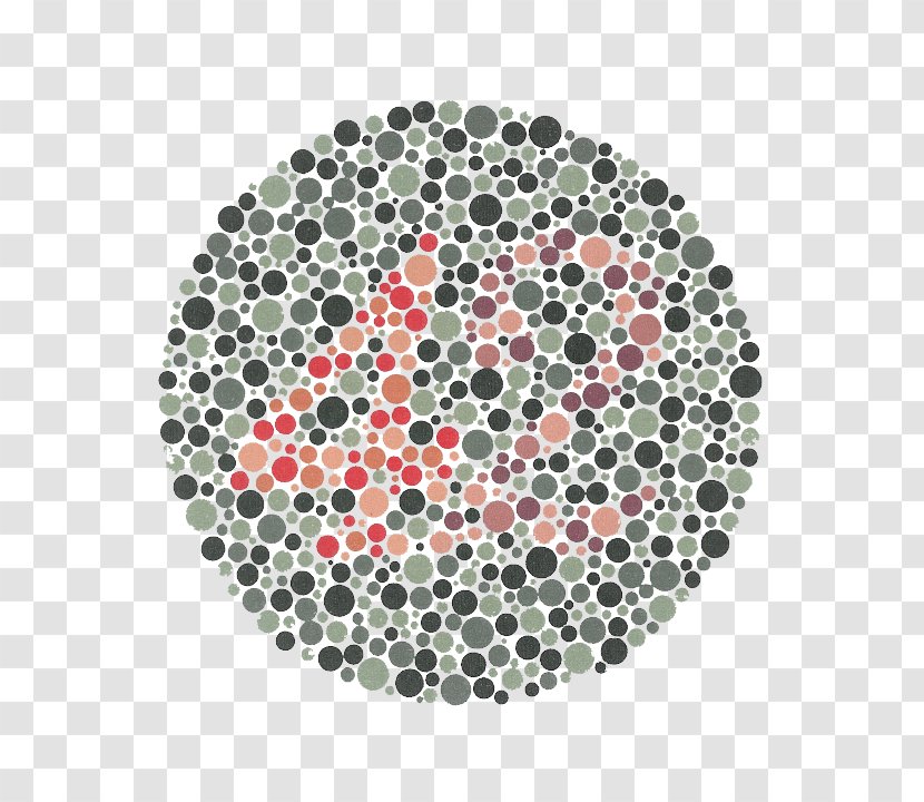 Ishihara Test Coloring Book Color Blindness Vision - Placemat Transparent PNG