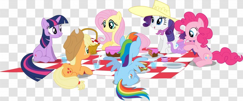 Pony Twilight Sparkle Pinkie Pie Applejack Picnic - Rarity - My Little Transparent PNG
